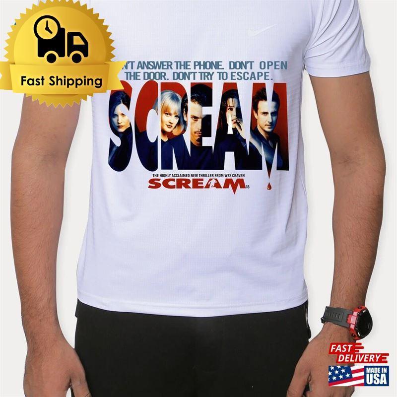 Scream Movie Retro Shirt Clothing T Classic Unisex 1